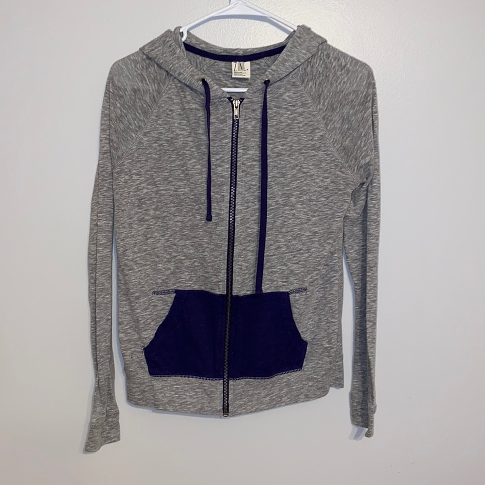 ZINE sweatshirt gray and navy blue